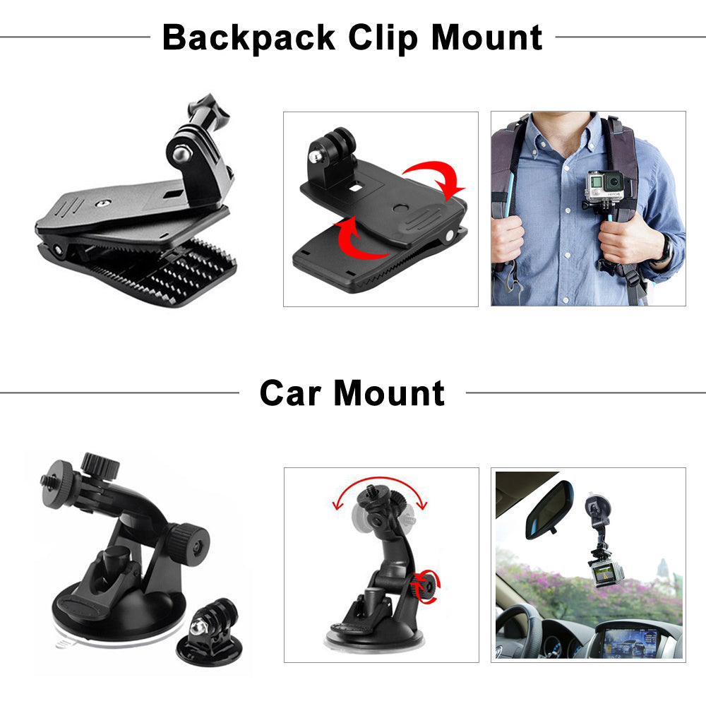 Elevate Your Adventure: The Sports Camera Accessories Nine Piece Set