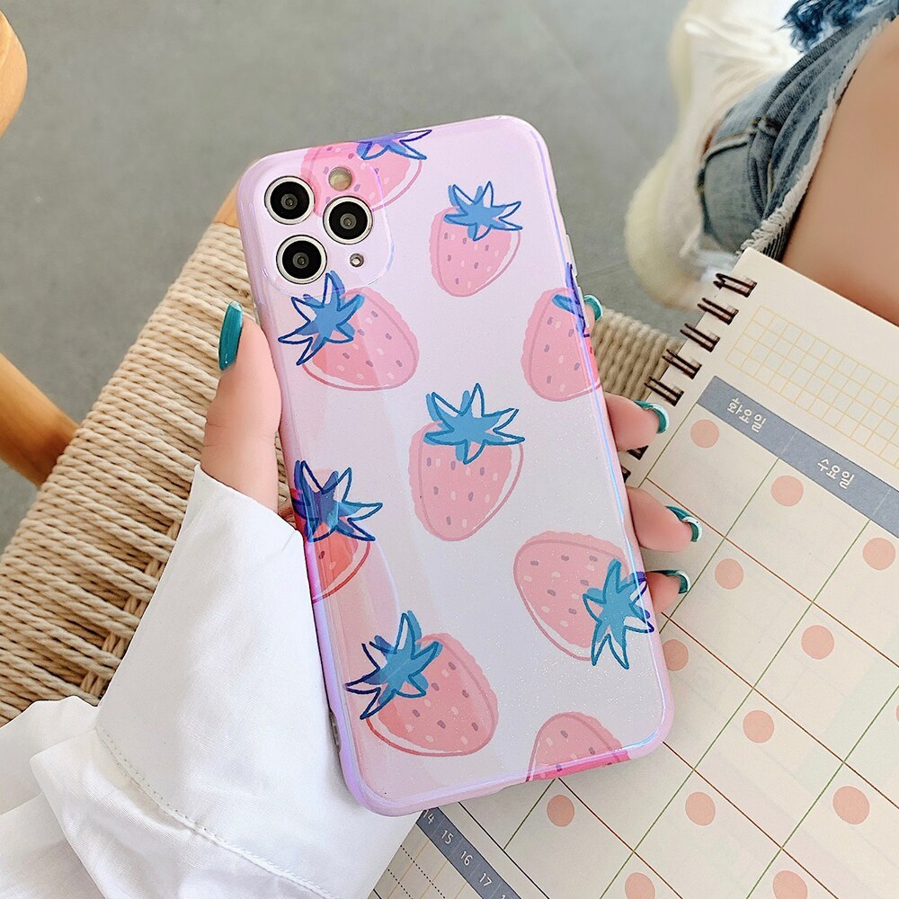 Strawberry soft cover phone case