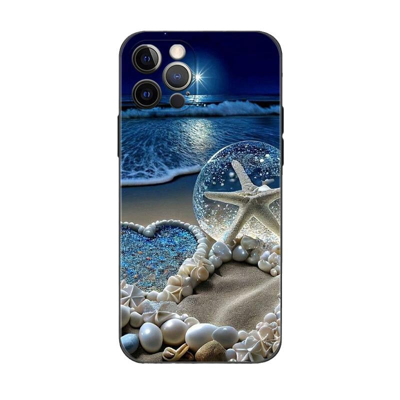 Back Cover Painted Drop-resistant Beach Phone Case