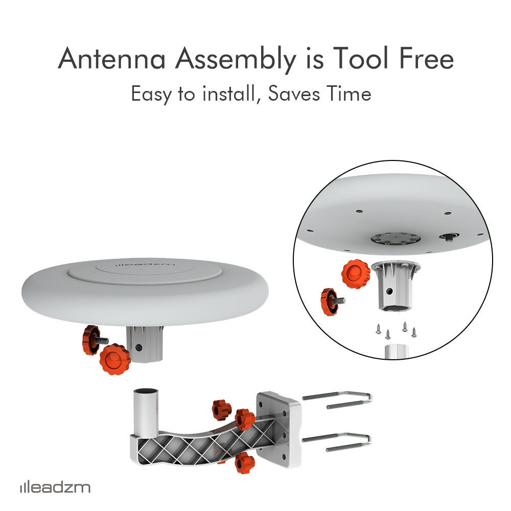 TA-A1 360 Degree Steering TV Antenna UV Dual Band 47-860 MHz 15-18dB HD Outdoor, Forbidden Platform - Walmart, Amazon