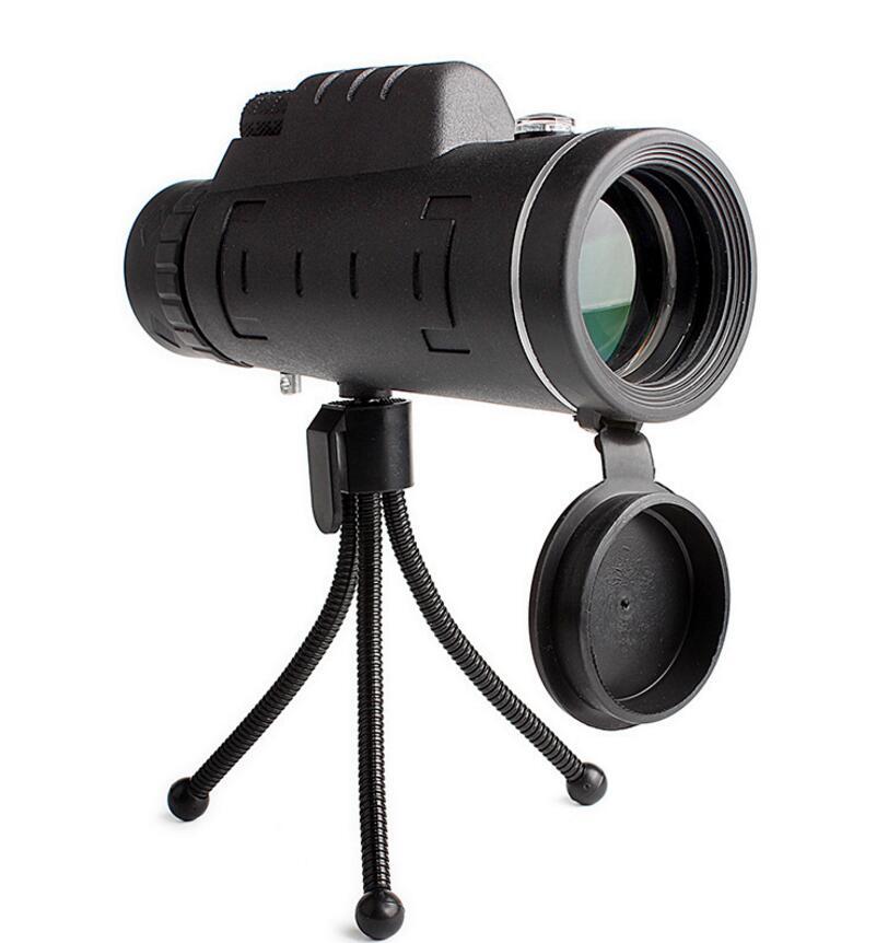 Compatible with Apple, Monocular Telescope Zoom Scope with Compass Phone Clip Tripod