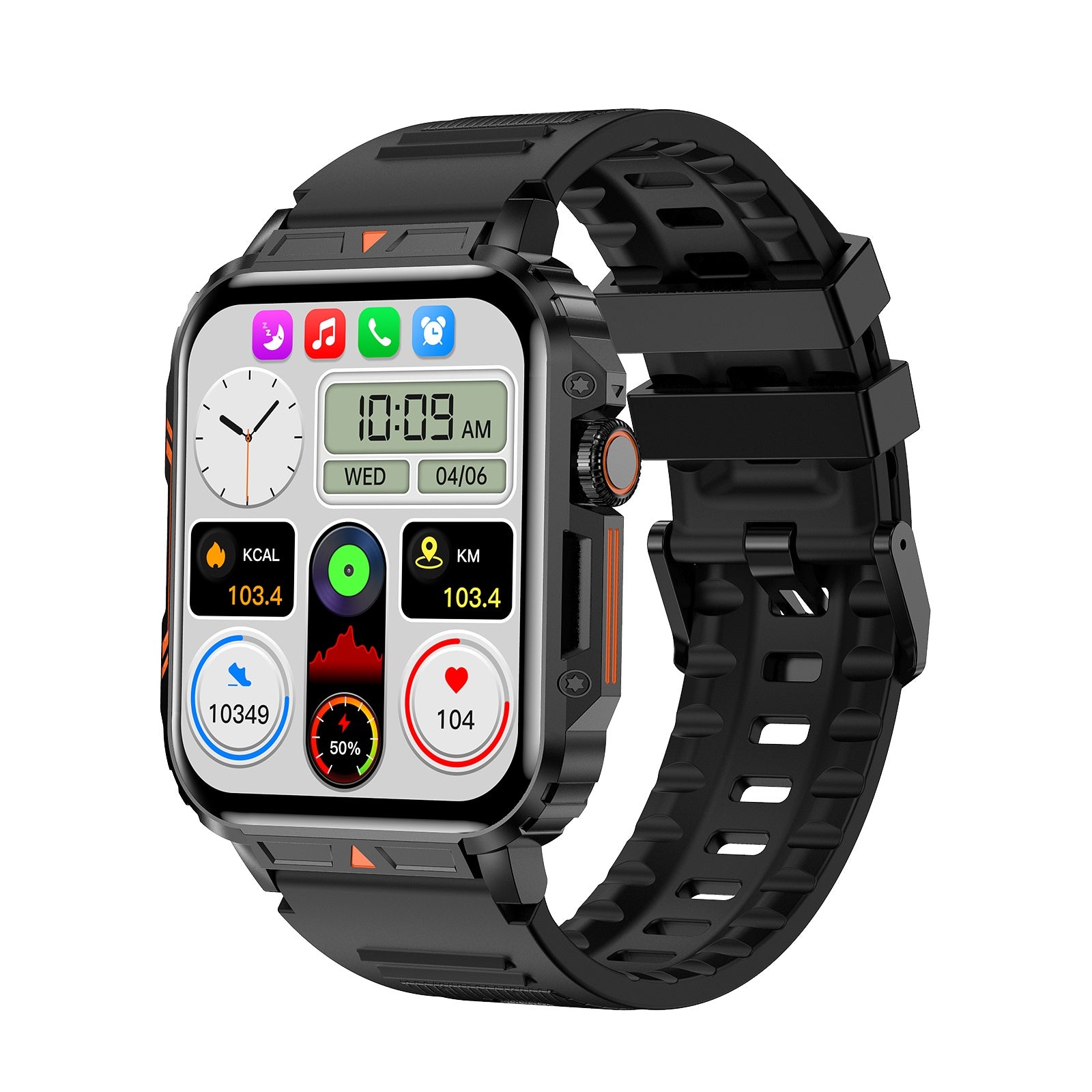 L81 Outdoor Sports Square Smartwatch Answer Call Big Battery Fitness Tracker Waterproof Smartwatch Men For IOS Android