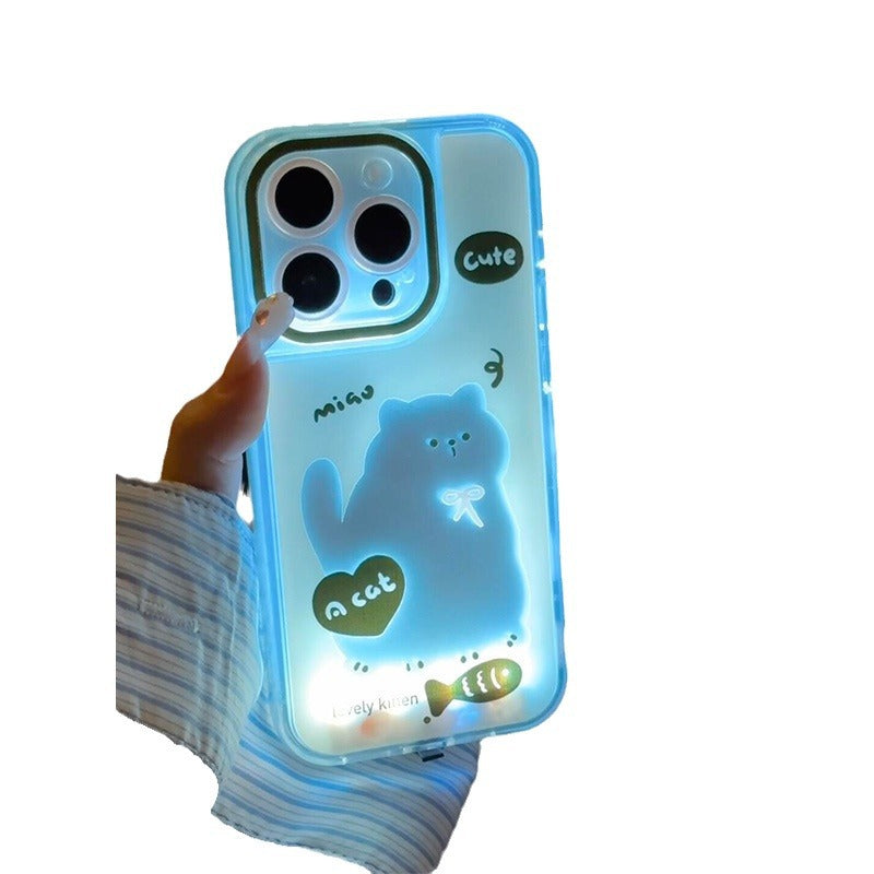 Luminous Splash Ink Cat Suitable For Mobile Phone Shell