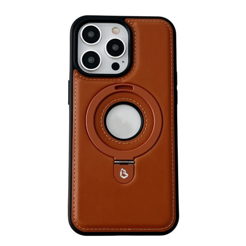 Magnetic Drop-resistant Leather Bracket Phone Case