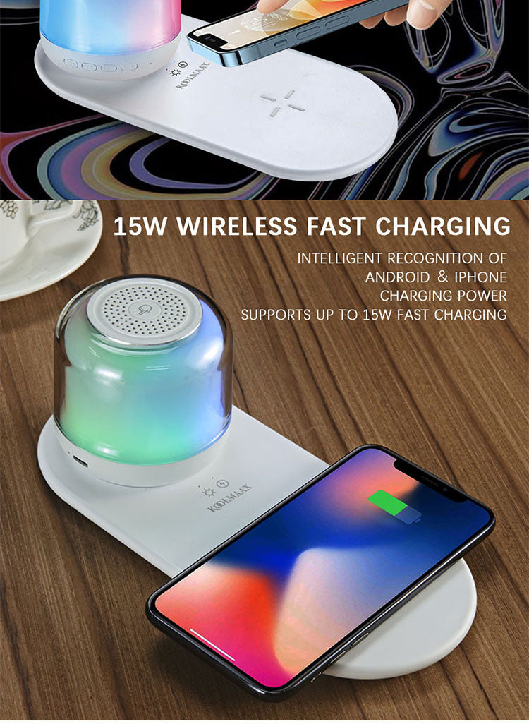 Bluetooth Speaker Wireless Charging Night Light