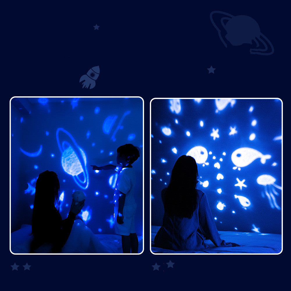 Galaxy Star Projector Starry Sky Night Light Astronaut Lamp Room Decr Gift Child Kids Baby Christmas Spaceman Projection