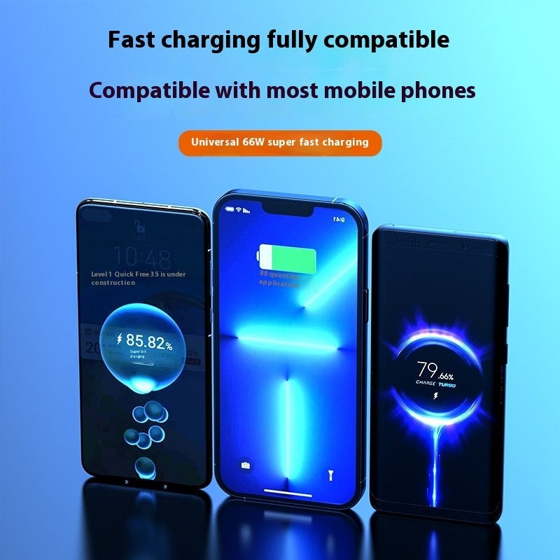 Bidirectional 66W Super Fast Charge Mini Digital Display Power Bank